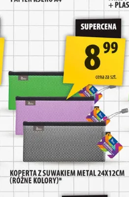 Koperta z suwakiem metal 24x12 cm promocja w Arhelan