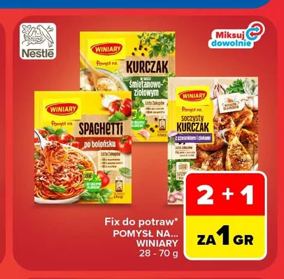 Fix Kurczak w sosie śmietanowo-ziołowym Winiary Pomysł na... promocja w Carrefour Market