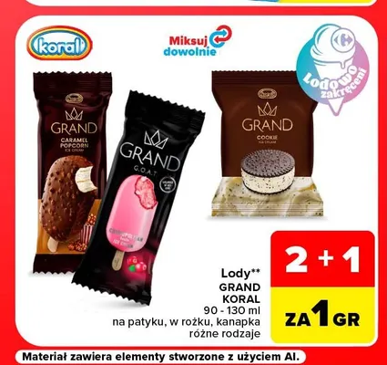 Lody Grand promocja w Carrefour Market