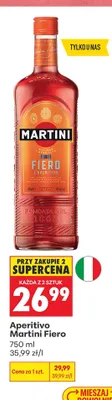 Aperitivo Martini Fiero promocja w Biedronka