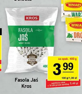 Fasola Jaś Kros promocja w Gram Market