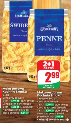 Makaron durum świderki promocja w Dino