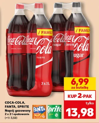 Napój gazowany Coca-Cola Original Taste 2-pak promocja w Kaufland