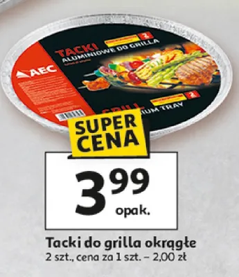 Tacki do grilla okrągłe AEC promocja w Auchan