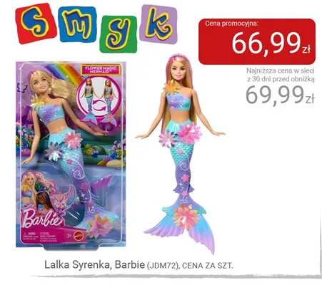 Lalka Syrenka Barbie promocja w Smyk