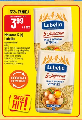 Makaron 5 jaj Lubella promocja w POLOmarket