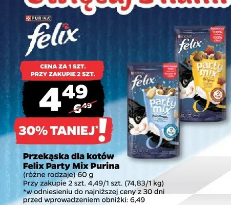 Przekąska dla kotów Party Mix, różne rodzaje promocja w Netto