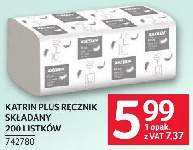 Ręcznik Katrin Plus składany 200 listków promocja w Selgros