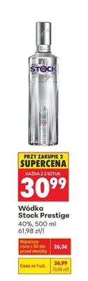 Wódka Stock Prestige promocja w Biedronka