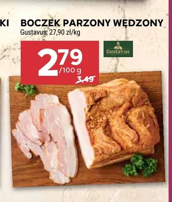 Boczek parzony wędzony Gustavus promocja w Stokrotka
