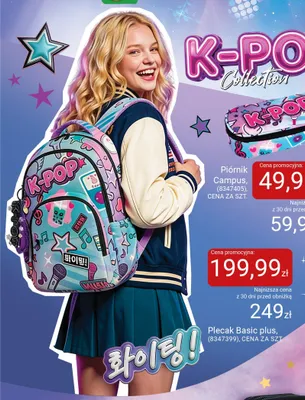 Plecak szkolny CoolPack Basic Plus K-Pop promocja w Smyk