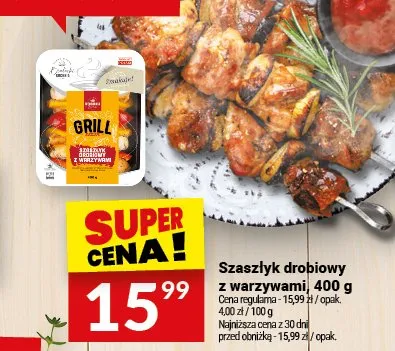 Szaszłyk drobiowy z warzywami Białecki promocja w Twój Market