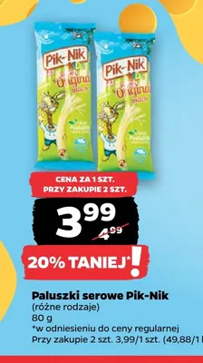 Paluszki serowe Pik-Nik promocja w Netto