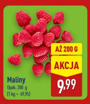 Maliny promocja w Aldi