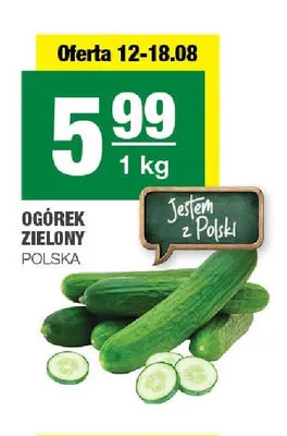 Ogórek zielony promocja w SPAR