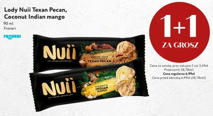 Lody Nuii Texan Pecan promocja w Market Point