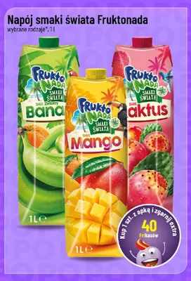 Napój smaki świata Fruktonada smak zielony banan promocja w POLOmarket