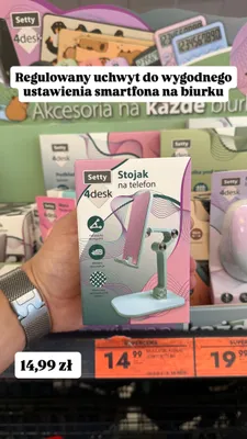 Stojak na telefon Setty 4desk promocja w Biedronka
