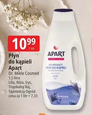 Płyn do kąpieli Apart Irys promocja w Leclerc