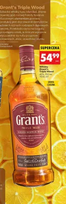 Whisky Grant's Triple Wood promocja w Biedronka