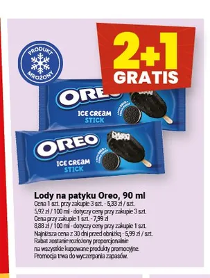Lody na patyku Oreo promocja w Twój Market