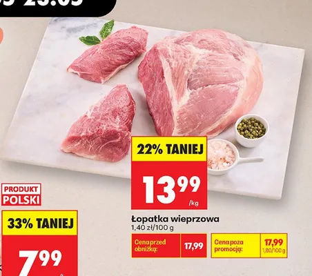 Łopatka wieprzowa promocja w Biedronka