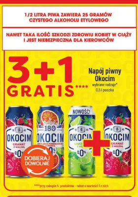 Piwo bezalkoholowe Napój piwny bezalkoholowy Okocim limonka z miętą promocja w POLOmarket