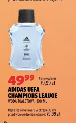 Woda toaletowa Adidas UEFA Champions Leauge promocja w Drogerie Natura