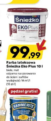 Farba lateksowa Śnieżka Eko Plus promocja w Bricomarche
