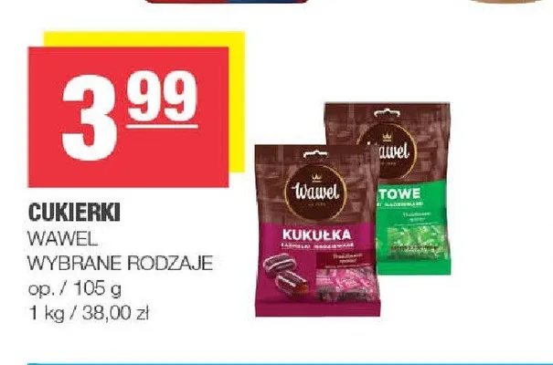 Cukierki Wawel Kukułka promocja w SPAR