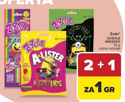 Żelki Zozole Mieszko promocja w Carrefour