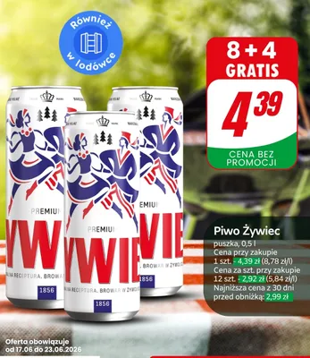 Piwo Żywiec Premium promocja w Dino