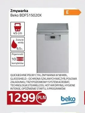 Zmywarka Beko BDFS15020X promocja w kakto.pl