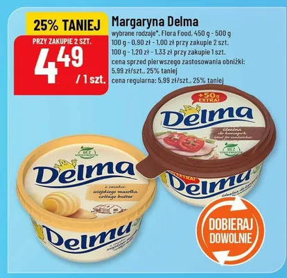 Margaryna Delma promocja w POLOmarket