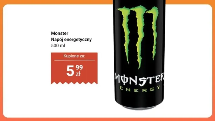 Napój energetyczny Monster promocja w Dino