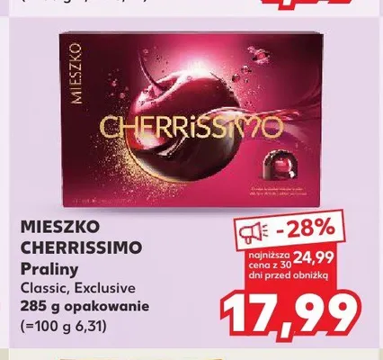 Praliny MIESZKO CHERRISSIMO Classic promocja w Kaufland