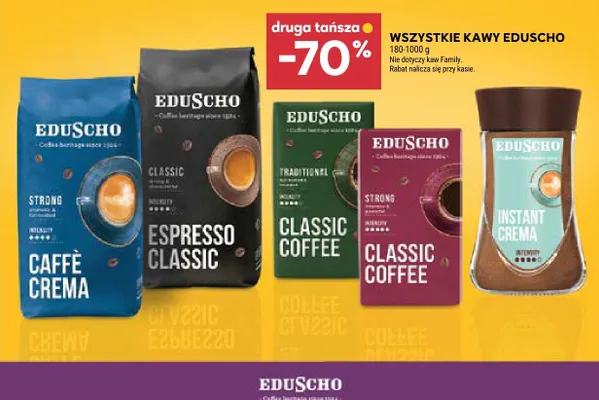 Kawa mielona Eduscho Classic Coffee Traditional promocja w Stokrotka