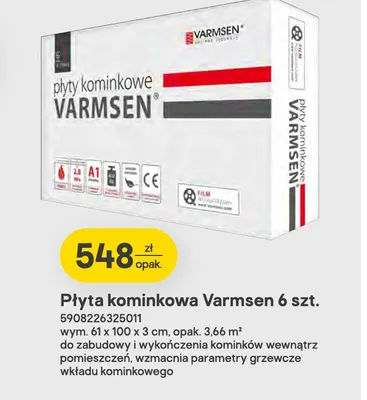 Płyta kominkowa Varmsen 6-pak promocja w Castorama