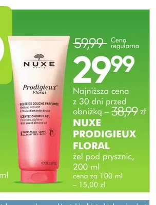 Żel pod prysznic Nuxe Prodigieux Floral promocja w Super-Pharm