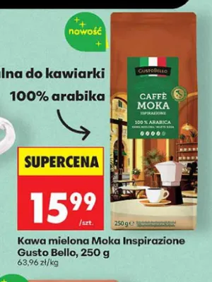 Kawa mielona Moka Inspirazione Gusto Bello promocja w Biedronka