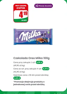 Czekolada promocja w Dino