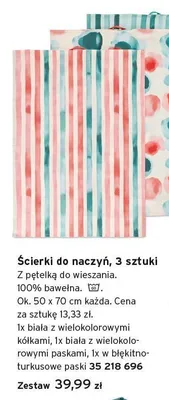 Ścierki do naczyń 3-pak promocja w Tchibo