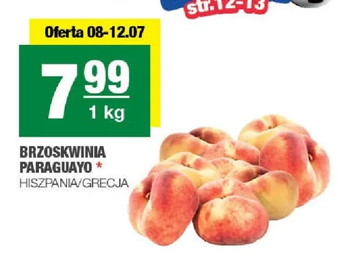 Brzoskwinia Paraguayo promocja w SPAR