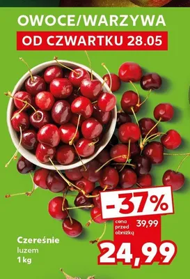 Czereśnie luzem promocja w Kaufland