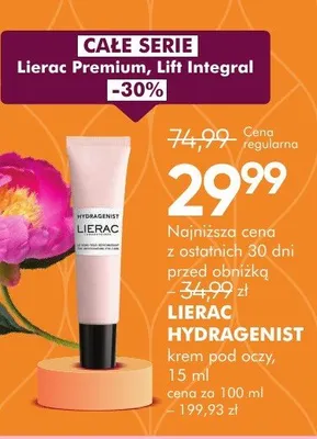 Krem pod oczy hydragenist promocja w Super-Pharm