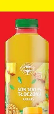 Sok 100% tłoczony ananas Solevita promocja w Lidl