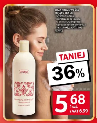 Kremowy żel myjący Ziaja promocja w Selgros
