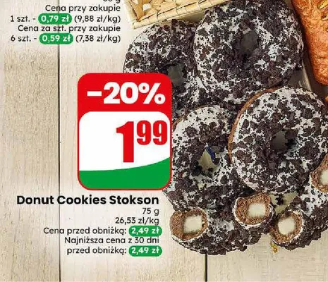 Donut Cookies Stokson promocja w Dino