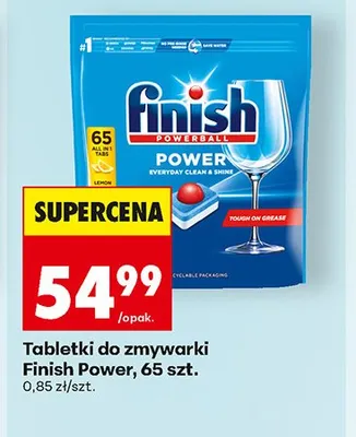 Tabletki do zmywarki Finish Power promocja w Biedronka