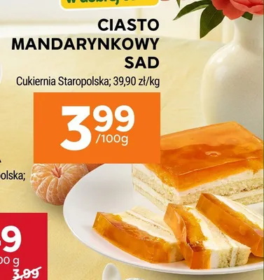 Ciasto Mandarynkowy Sad promocja w Stokrotka